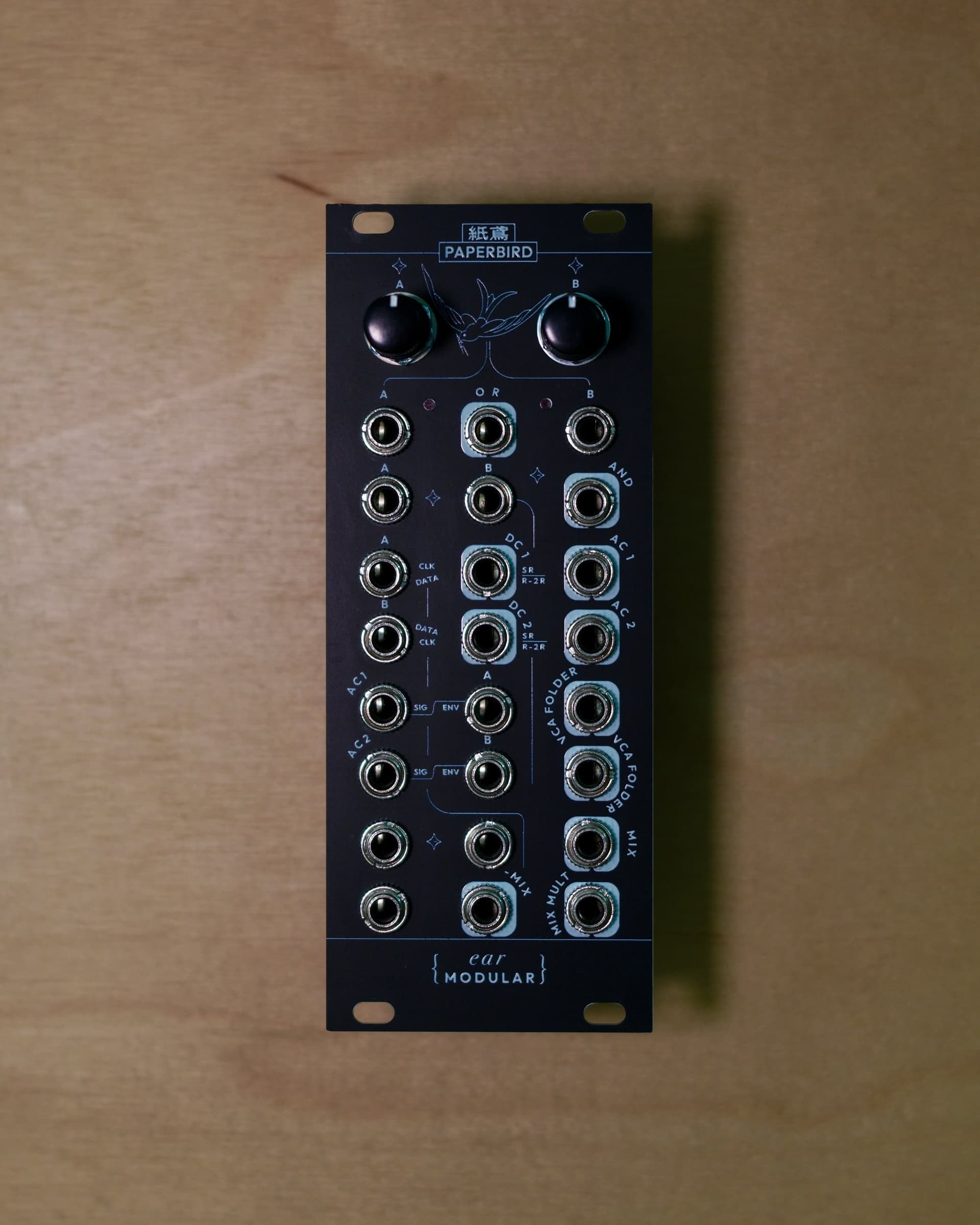 Paperbird — black panel