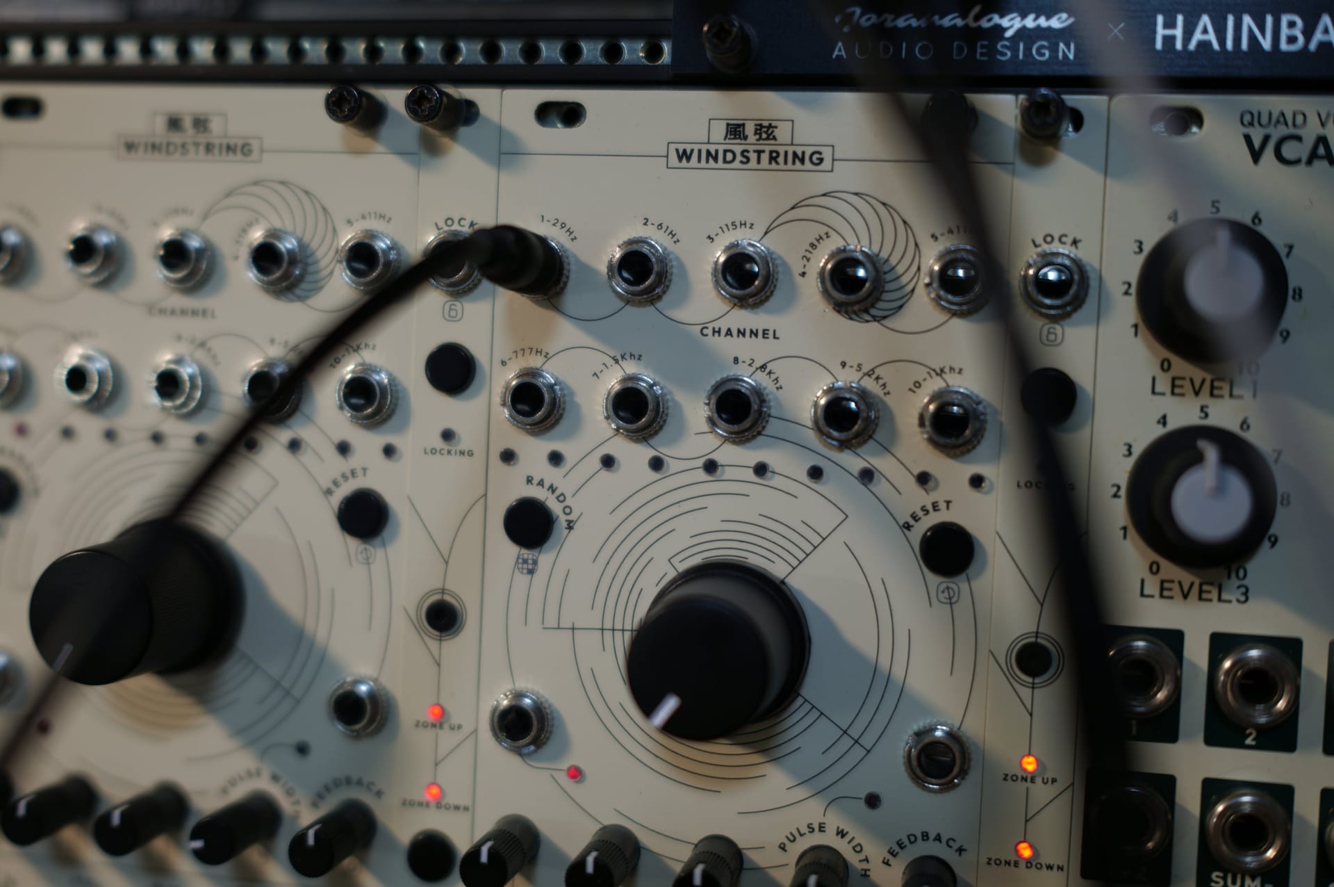 Ear Modular synthesizer modules in the studio
